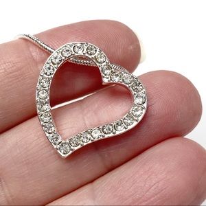 $3/20 Swarovski Elements Open Crystal Heart Neck…